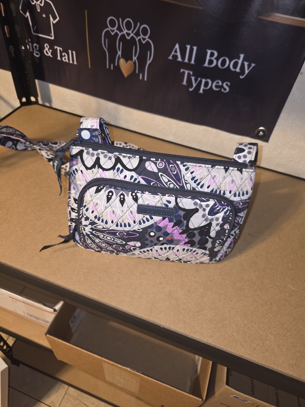 Vera Bradley Triple Zip Hipster Crossbody Bag - Mimosa Medallion Quilted Purse
